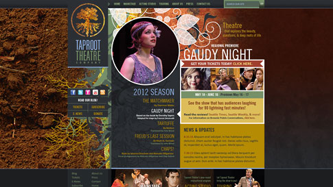 Taproot Theatre Website Redesign